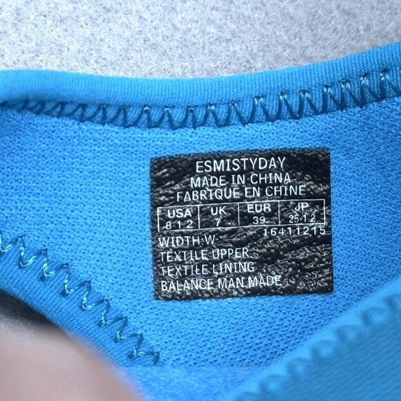 Womens Easy Spirit Sandals Blue Stretchy Sling Back Wedge Misty Day Sz 8.5 Wide - Picture 9 of 9